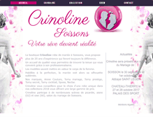 Tablet Screenshot of crinoline-mariage.fr